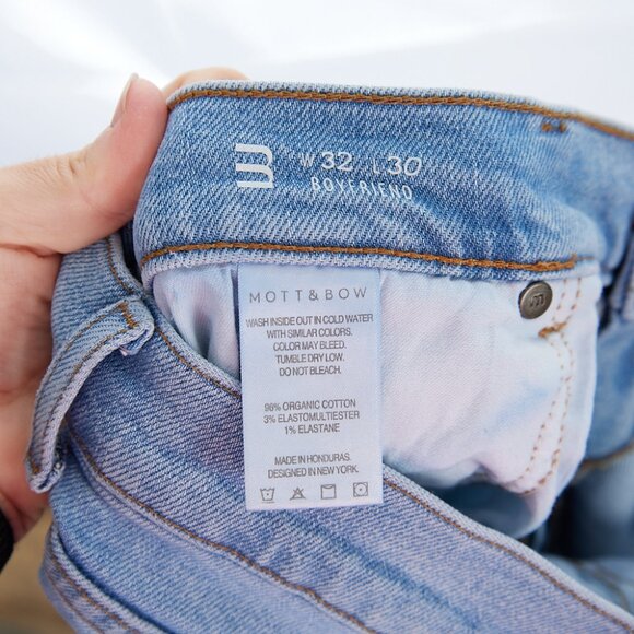 Mott & Bo Medium Wash Boyfriend Jeans Women's 32x30 - Picture 4 of 4
